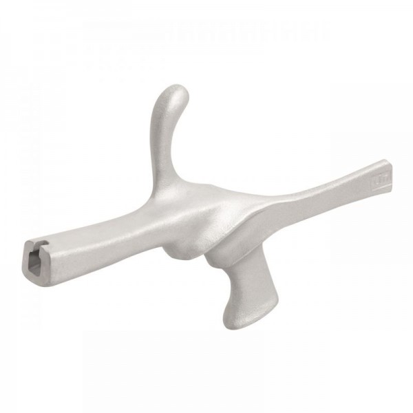 Pistolengriff blank, Belgisch, kurz